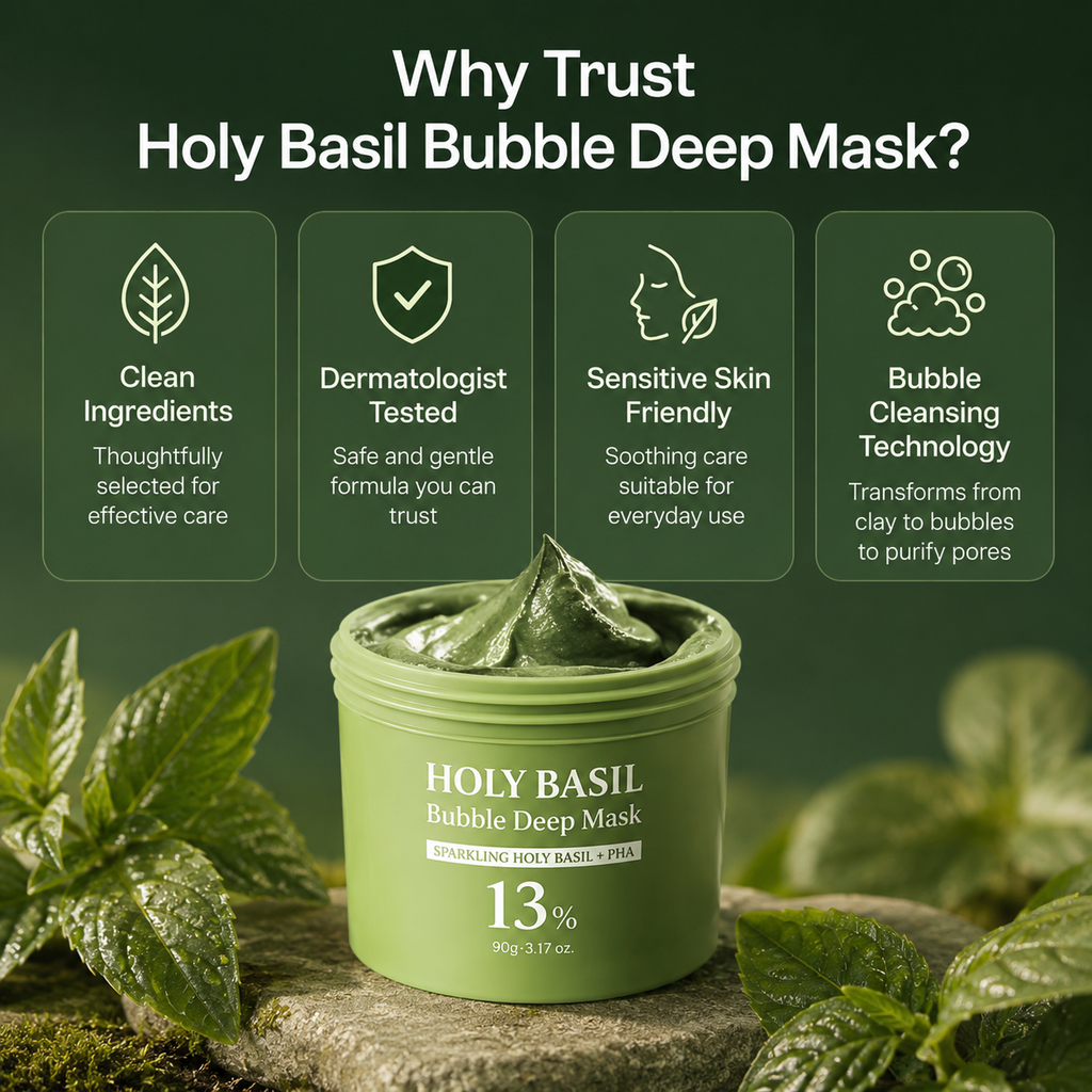 The Holy Basil Bubble Deep Mask