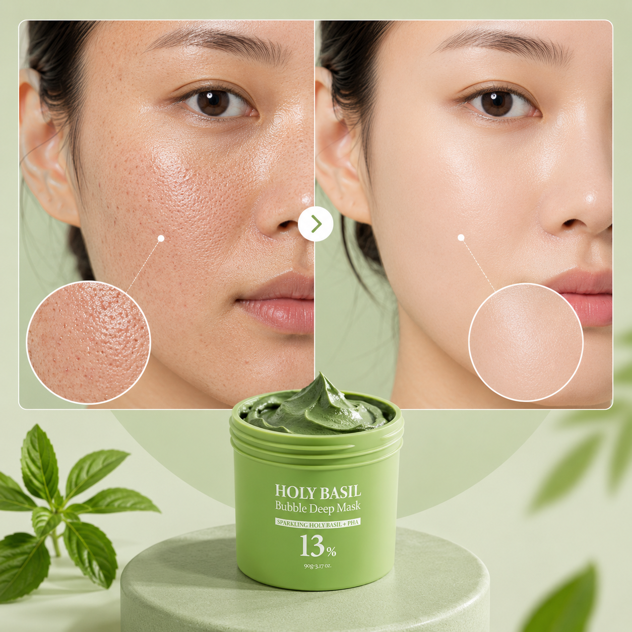 The Holy Basil Bubble Deep Mask